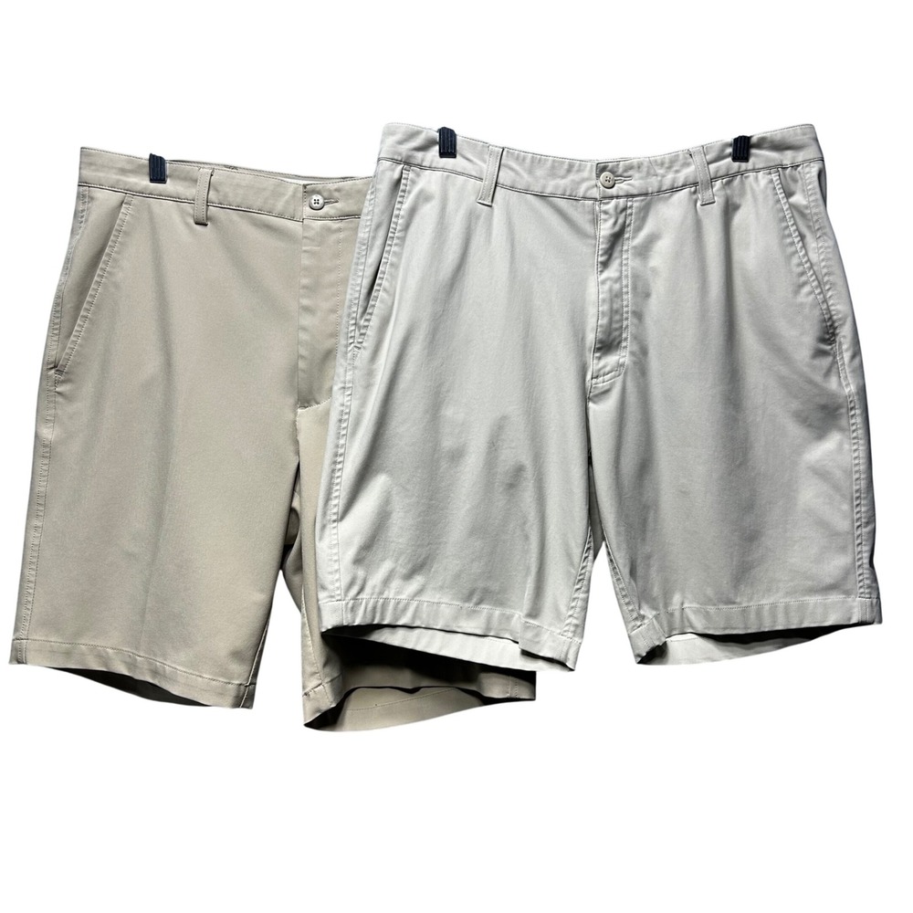 FootJoy Golf Shorts Lot of 2 Mens W34 Khaki Tan Performance Gorpcore Prep